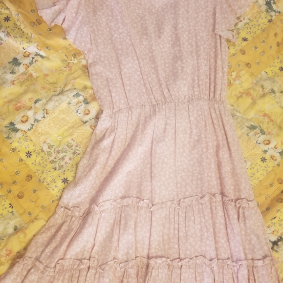 Pink rose wrap dress - Picture 7 of 7